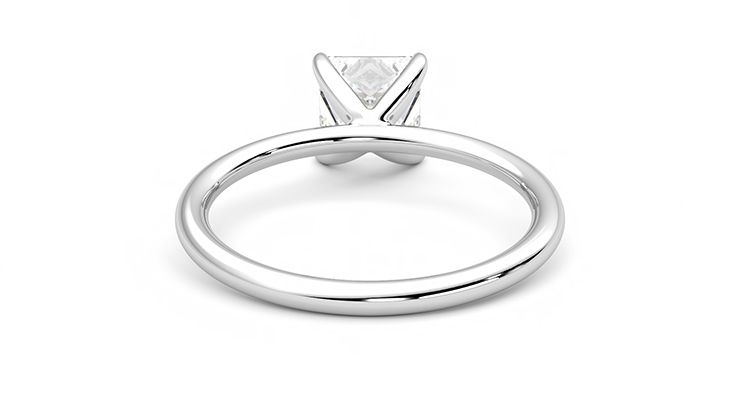 Taylor & Hart Demure Princess Engagement Ring 360 degree image 15