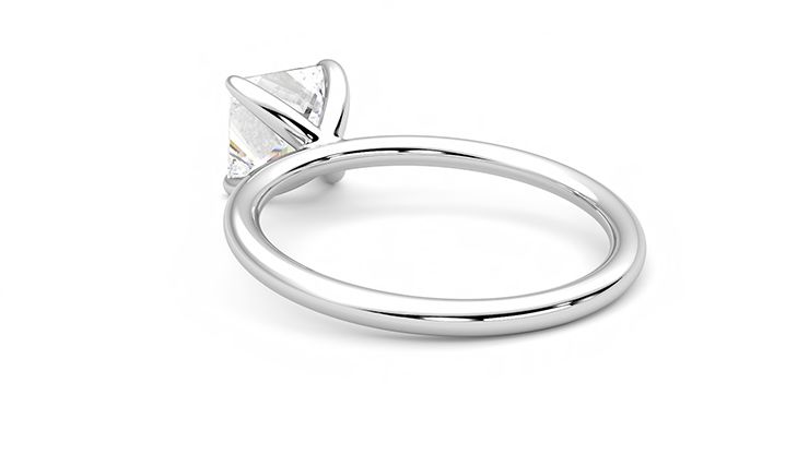 Taylor & Hart Demure Princess Engagement Ring 360 degree image 17