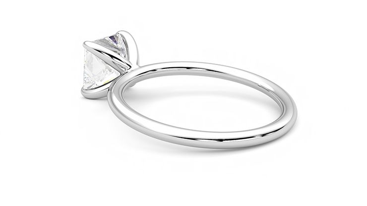 Taylor & Hart Demure Princess Engagement Ring 360 degree image 18