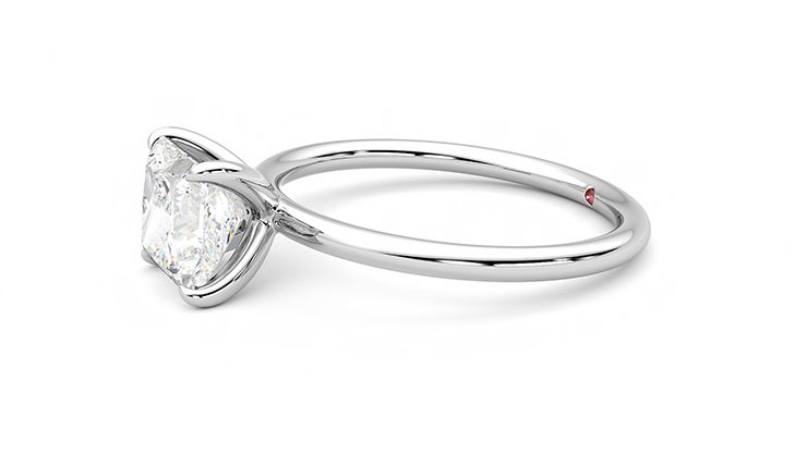 Taylor & Hart Demure Princess Engagement Ring 360 degree image 22