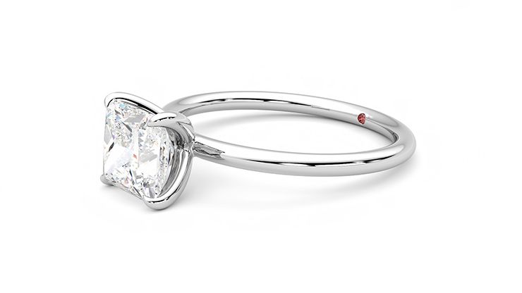 Taylor & Hart Demure Princess Engagement Ring 360 degree image 23