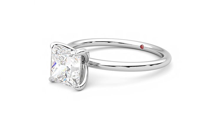 Taylor & Hart Demure Princess Engagement Ring 360 degree image 24