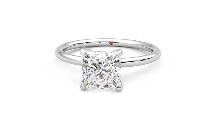 Taylor & Hart Demure Princess Engagement Ring 360 degree image 28