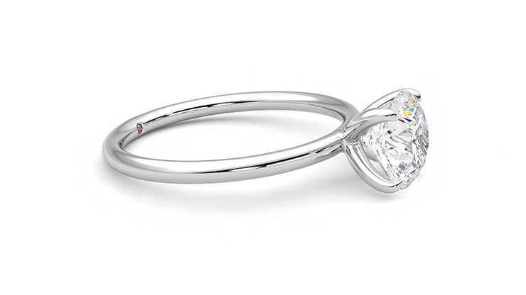 Taylor & Hart Demure Round Engagement Ring 360 degree image 8