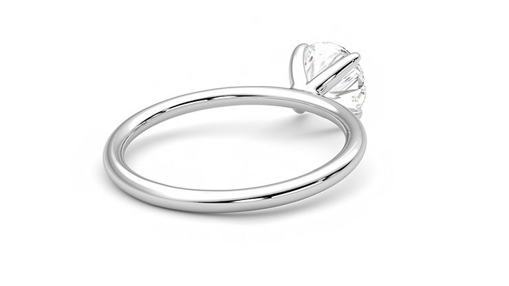 Taylor & Hart Demure Round Engagement Ring 360 degree image 13