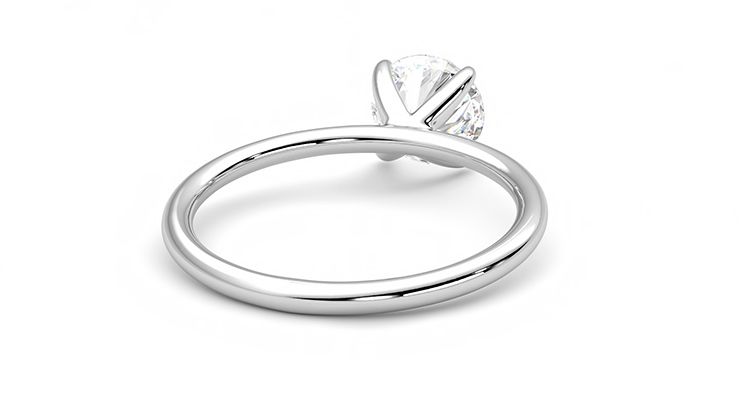 Taylor & Hart Demure Round Engagement Ring 360 degree image 14