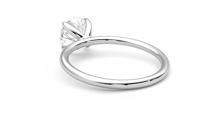 Taylor & Hart Demure Round Engagement Ring 360 degree image 17