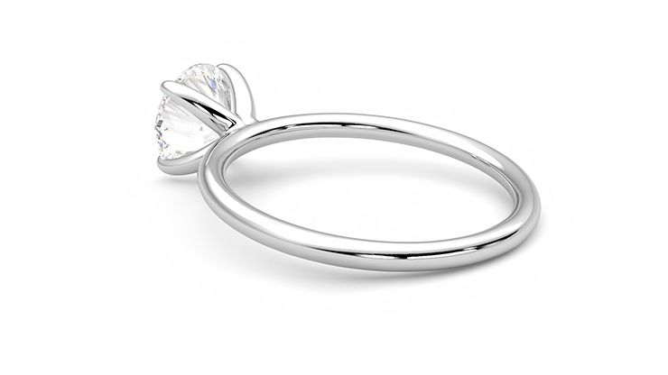 Taylor & Hart Demure Round Engagement Ring 360 degree image 18