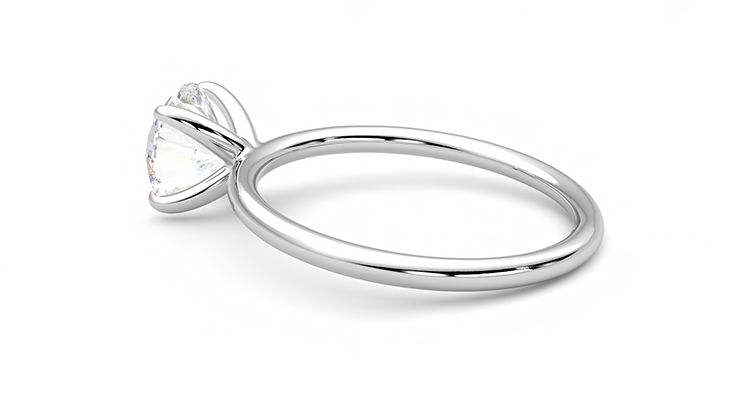 Taylor & Hart Demure Round Engagement Ring 360 degree image 19