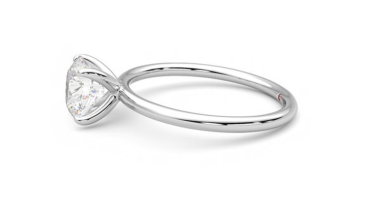 Taylor & Hart Demure Round Engagement Ring 360 degree image 21