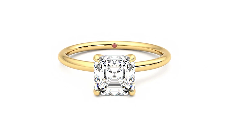 Taylor & Hart Demure Asscher Engagement Ring 360 detail 01