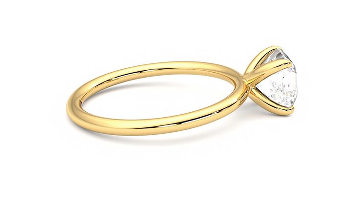 Taylor & Hart Demure Asscher Engagement Ring 360 degree image 10