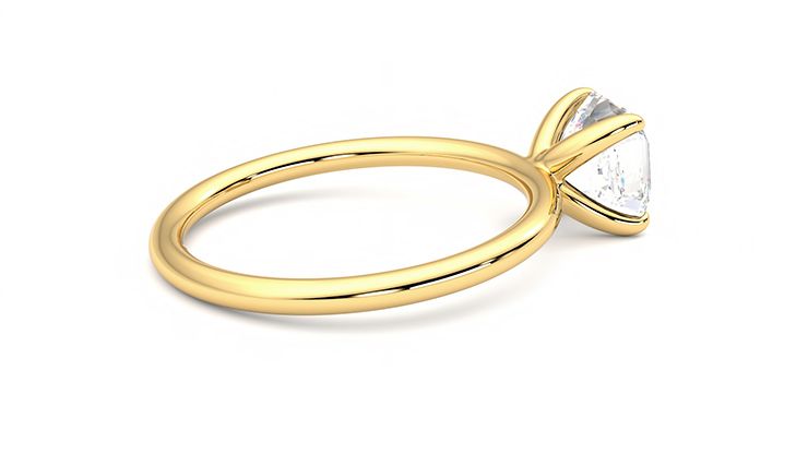 Taylor & Hart Demure Asscher Engagement Ring 360 degree image 11