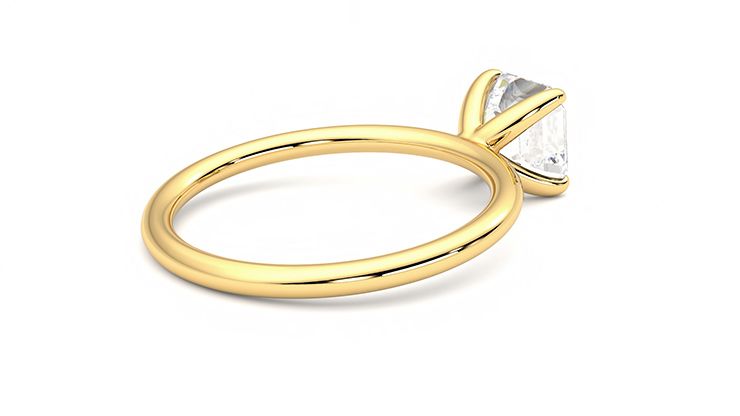 Taylor & Hart Demure Asscher Engagement Ring 360 degree image 12
