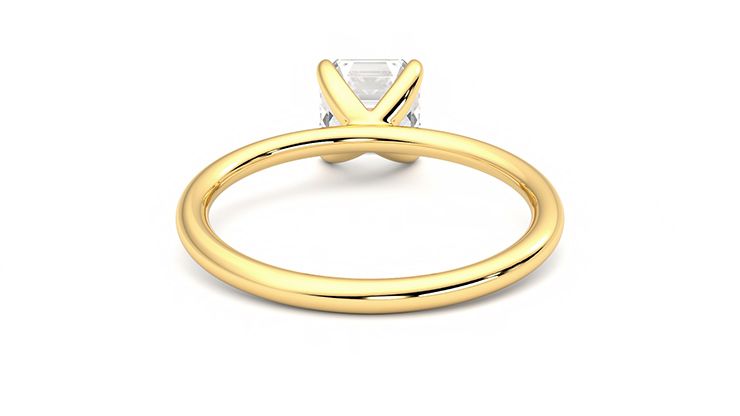 Taylor & Hart Demure Asscher Engagement Ring 360 degree image 15