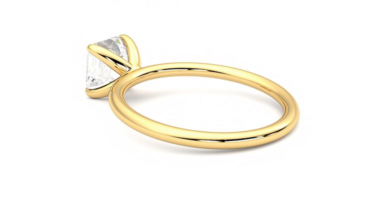 Taylor & Hart Demure Asscher Engagement Ring 360 degree image 18