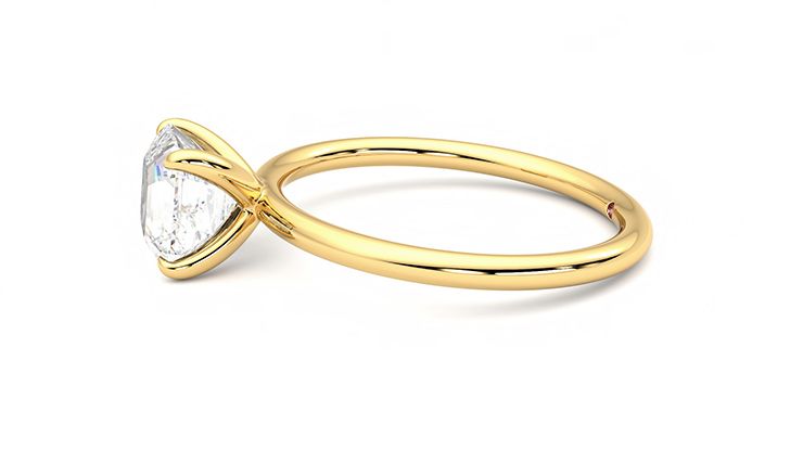 Taylor & Hart Demure Asscher Engagement Ring 360 degree image 21
