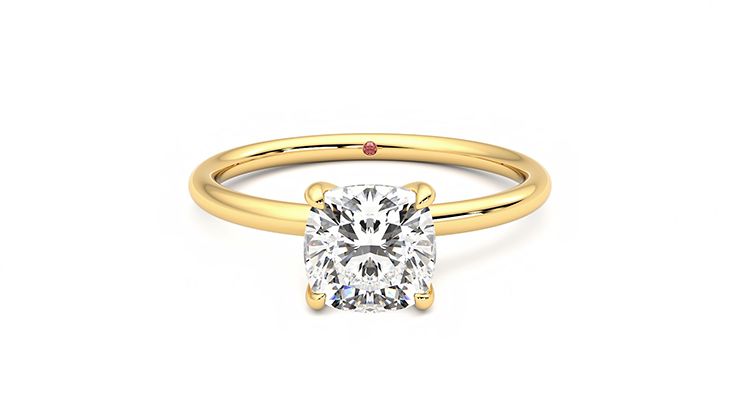 Taylor & Hart Demure Cushion Engagement Ring 360 degree image 0