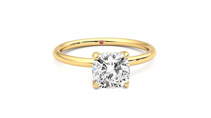Taylor & Hart Demure Cushion Engagement Ring 360 degree image 2