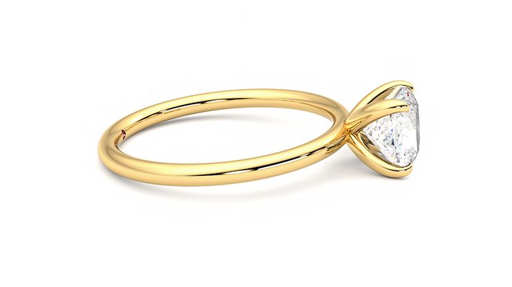 Taylor & Hart Demure Cushion Engagement Ring 360 degree image 9