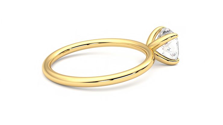 Taylor & Hart Demure Cushion Engagement Ring 360 degree image 11