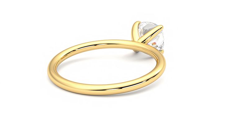 Taylor & Hart Demure Cushion Engagement Ring 360 degree image 13