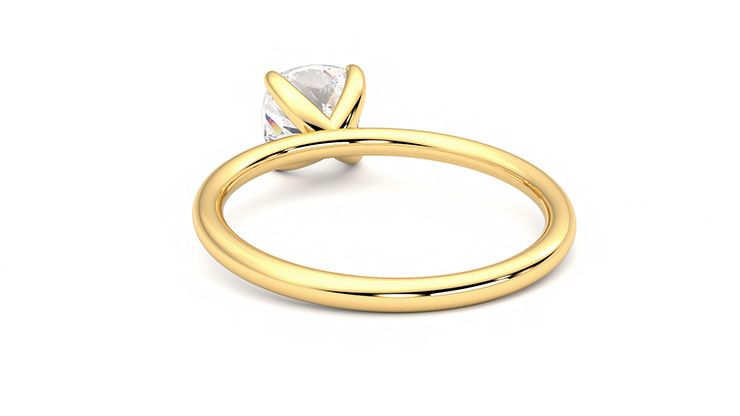 Taylor & Hart Demure Cushion Engagement Ring 360 degree image 16