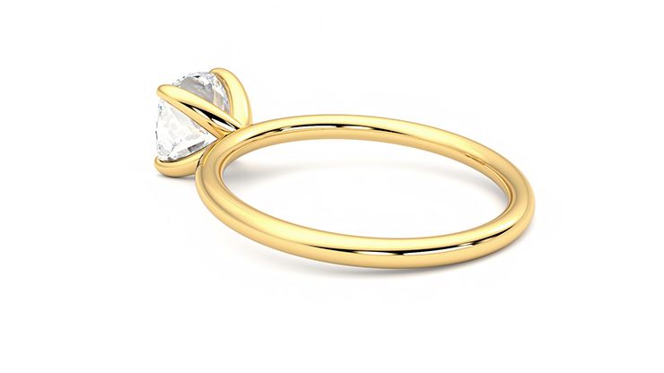 Taylor & Hart Demure Cushion Engagement Ring 360 degree image 18