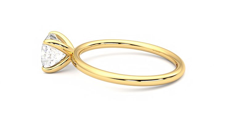 Taylor & Hart Demure Cushion Engagement Ring 360 degree image 20
