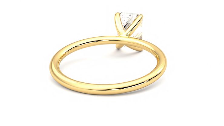 Taylor & Hart Demure Emerald Engagement Ring 360 degree image 14