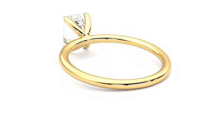 Taylor & Hart Demure Emerald Engagement Ring 360 degree image 17