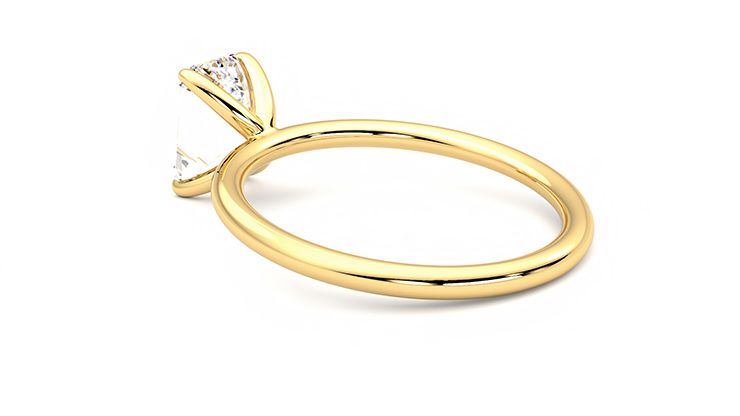 Taylor & Hart Demure Emerald Engagement Ring 360 degree image 18