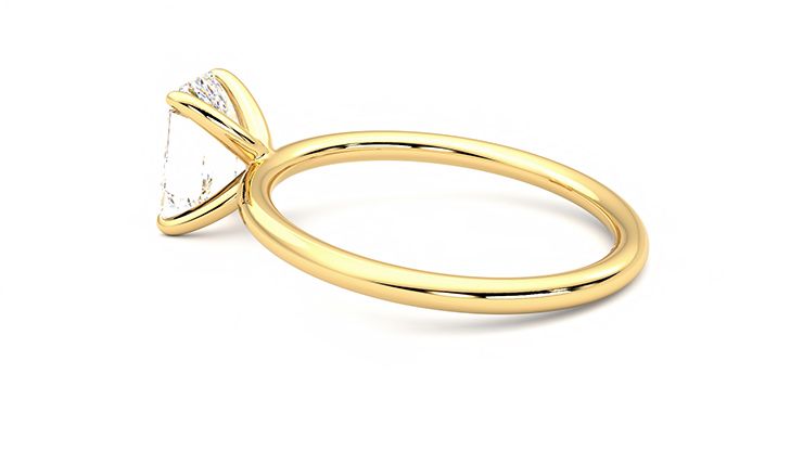 Taylor & Hart Demure Emerald Engagement Ring 360 degree image 19