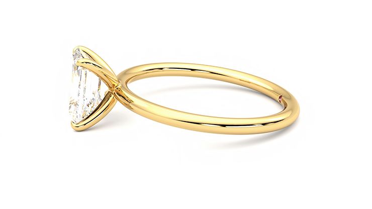 Taylor & Hart Demure Emerald Engagement Ring 360 degree image 21