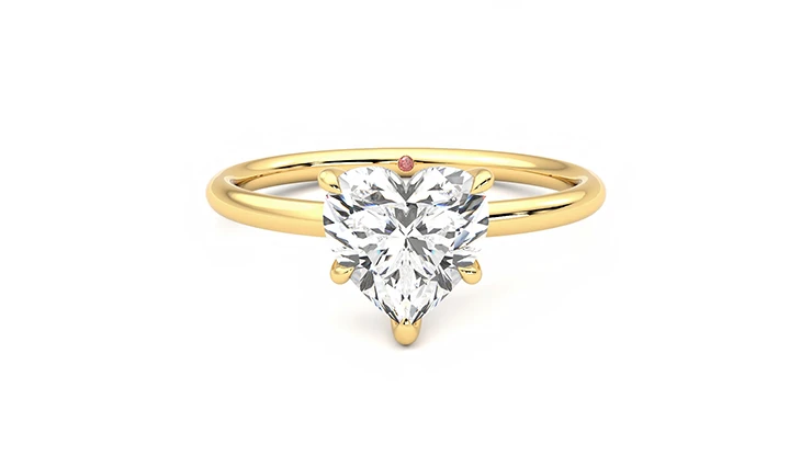 Taylor & Hart Demure Heart Engagement Ring 360 detail 01