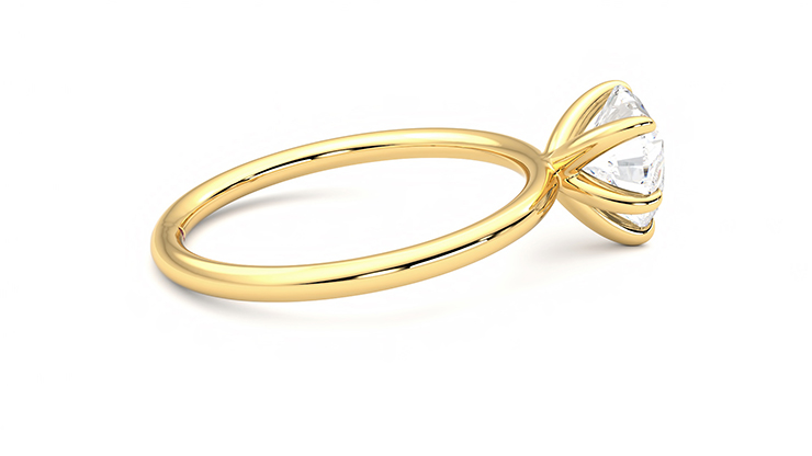 Taylor & Hart Demure Heart Engagement Ring 360 degree image 10