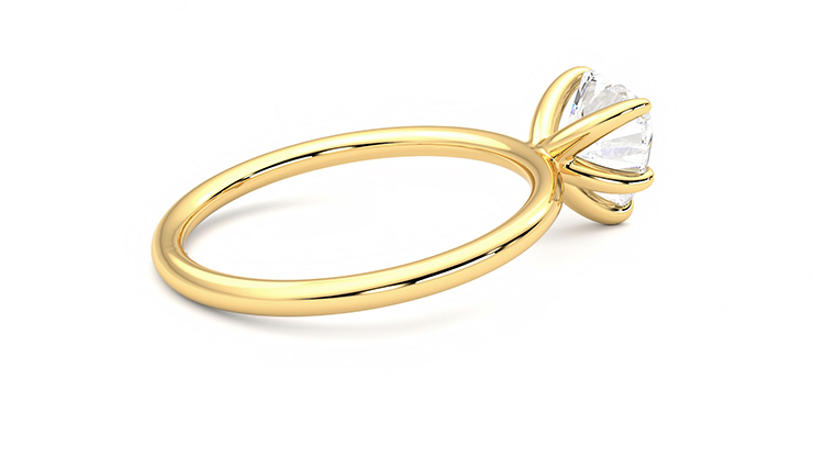 Taylor & Hart Demure Heart Engagement Ring 360 degree image 11
