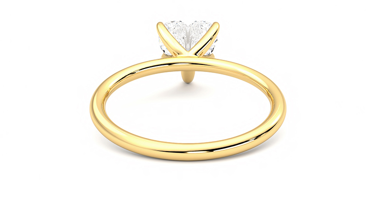 Taylor & Hart Demure Heart Engagement Ring 360 degree image 15
