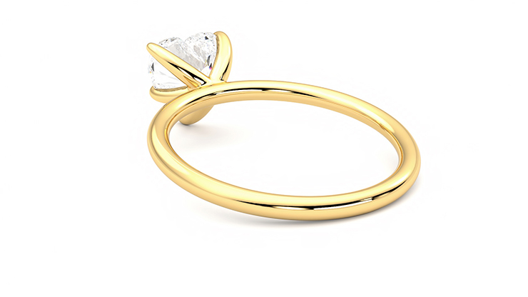 Taylor & Hart Demure Heart Engagement Ring 360 degree image 17