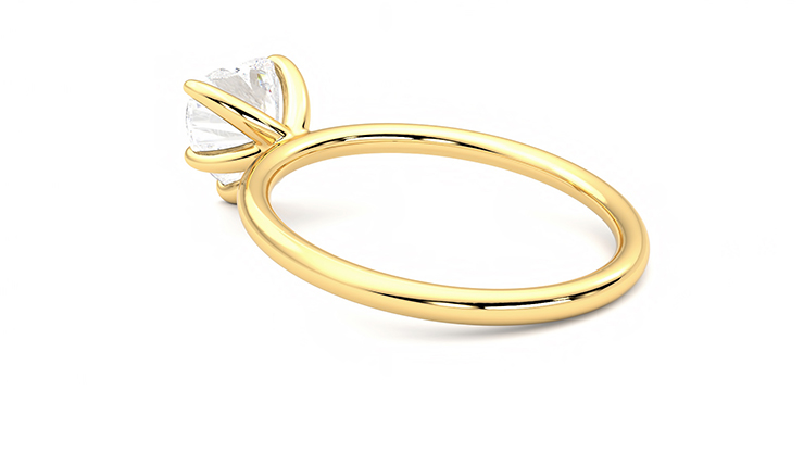 Taylor & Hart Demure Heart Engagement Ring 360 degree image 18