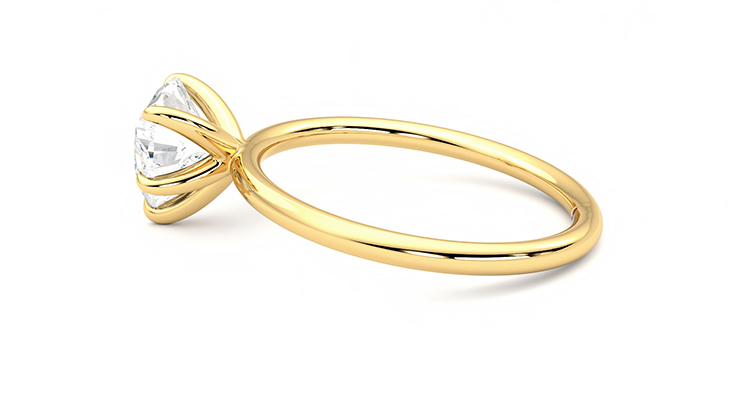 Taylor & Hart Demure Heart Engagement Ring 360 degree image 20