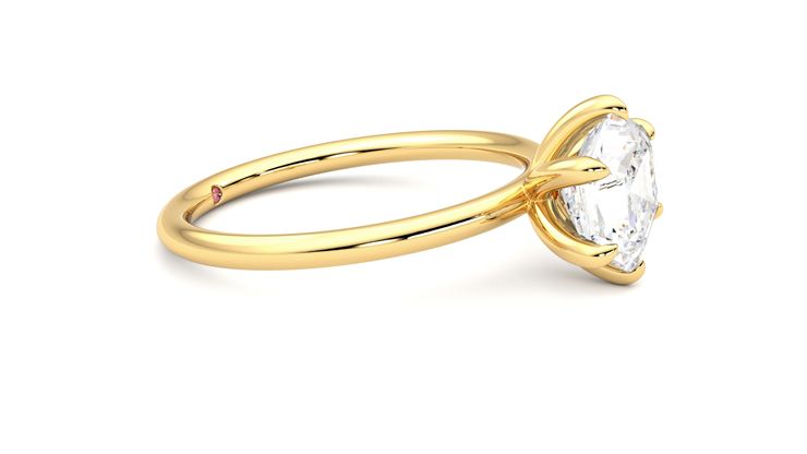 Taylor & Hart Demure Hexagonal Engagement Ring 360 degree image 8