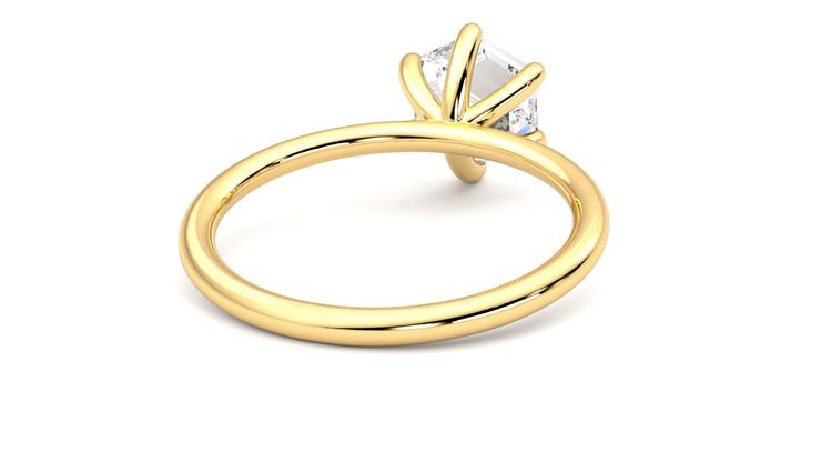 Taylor & Hart Demure Hexagonal Engagement Ring 360 degree image 14