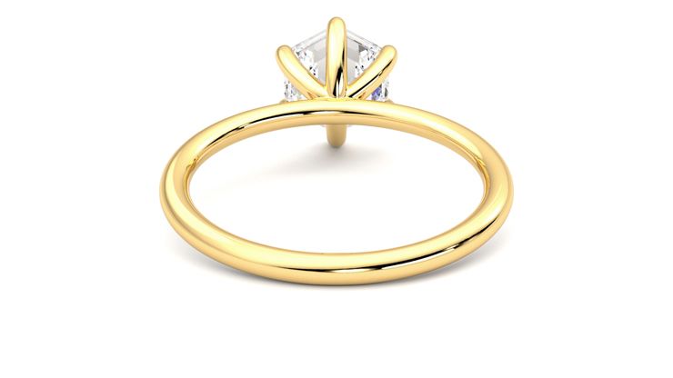Taylor & Hart Demure Hexagonal Engagement Ring 360 degree image 15