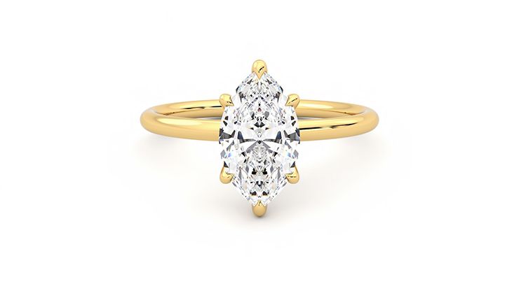 Taylor & Hart Demure Marquise Engagement Ring 360 degree image 0