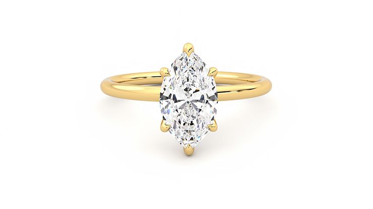 Taylor & Hart Demure Marquise Engagement Ring 360 degree image 1