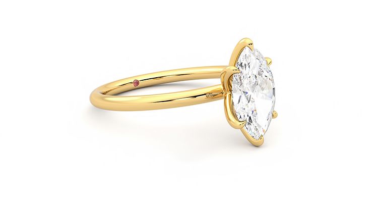 Taylor & Hart Demure Marquise Engagement Ring 360 degree image 6