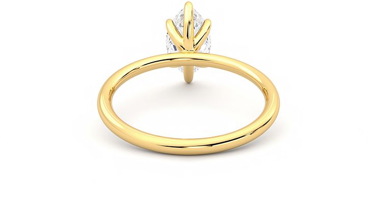 Taylor & Hart Demure Marquise Engagement Ring 360 degree image 15