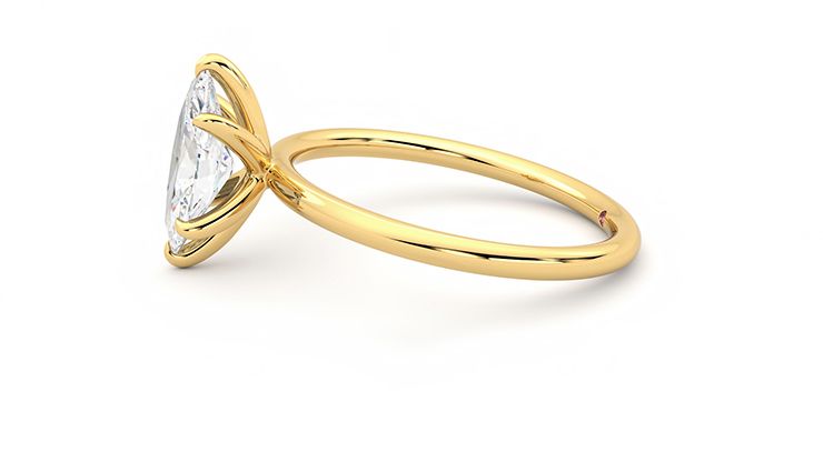 Taylor & Hart Demure Marquise Engagement Ring 360 degree image 21