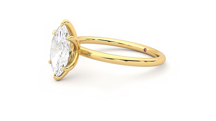 Taylor & Hart Demure Marquise Engagement Ring 360 degree image 23